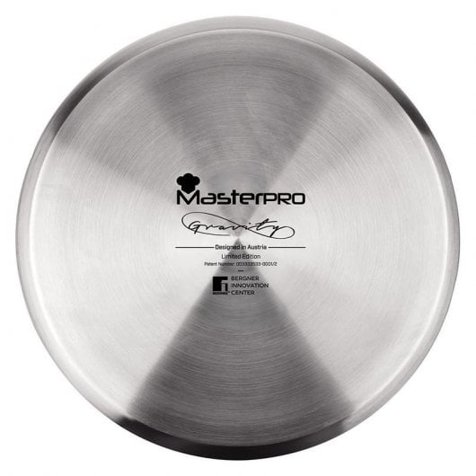 Bergner Masterpro Gravity Set de 2 Ollas + 2 Cacerolas + 4 Utensilios de Cocina