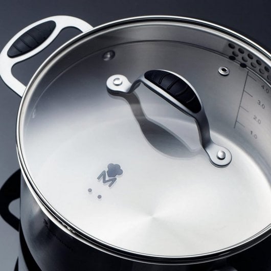 Bergner Masterpro Gravity Set de 2 Ollas + 2 Cacerolas + 4 Utensilios de Cocina