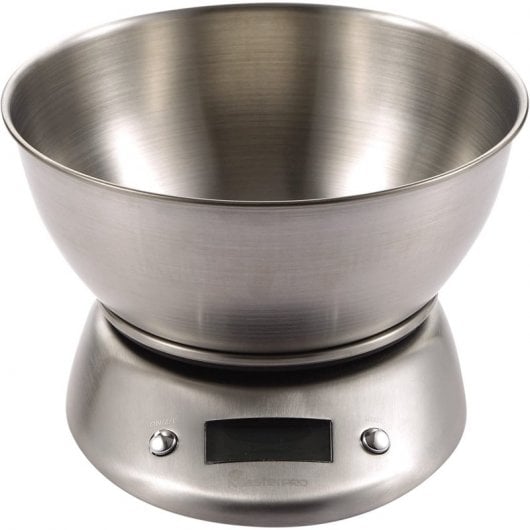 Bergner Masterpro Foodies Báscula de Cocina Electrónica Acero Inoxidable