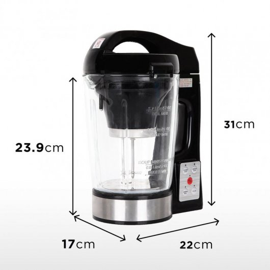 Duronic BL78 Batidora de Vaso con Función para Sopas y Cremas 900W