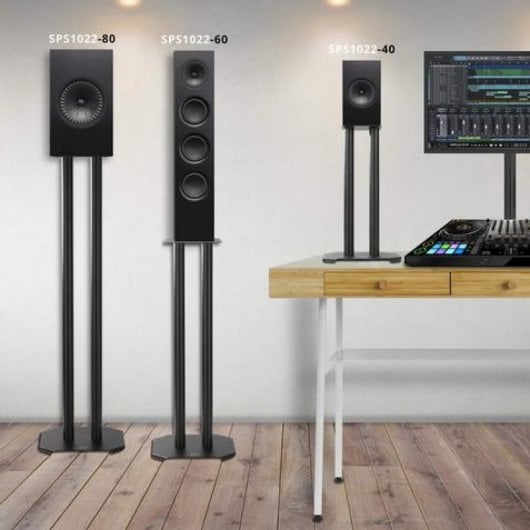 Duronic SPS1022/80 Soporte Universal para Altavoces 80cm Negro