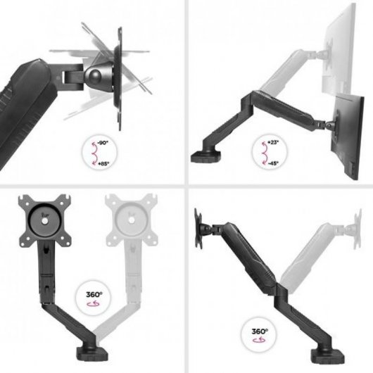 Duronic DMDC5X1 Soporte para Monitor 13"/24" VESA 100x100 Máx 6.5Kg