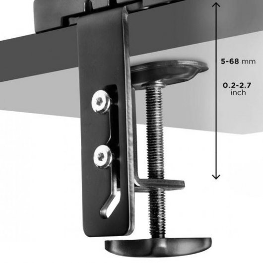 Duronic DMDC5X1 Soporte para Monitor 13"/24" VESA 100x100 Máx 6.5Kg