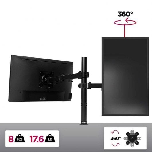 Duronic DM151X3 Soporte de Monitor 13"/27" VESA 100x100 8Kg