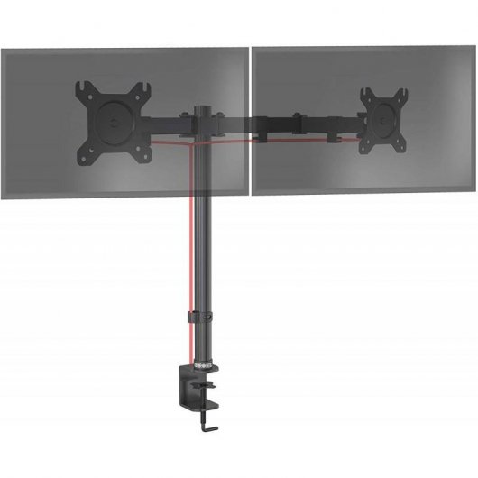 Duronic DM152 Soporte para 2 Pantallas 13"/27" VESA 100x100 Máx 8Kg