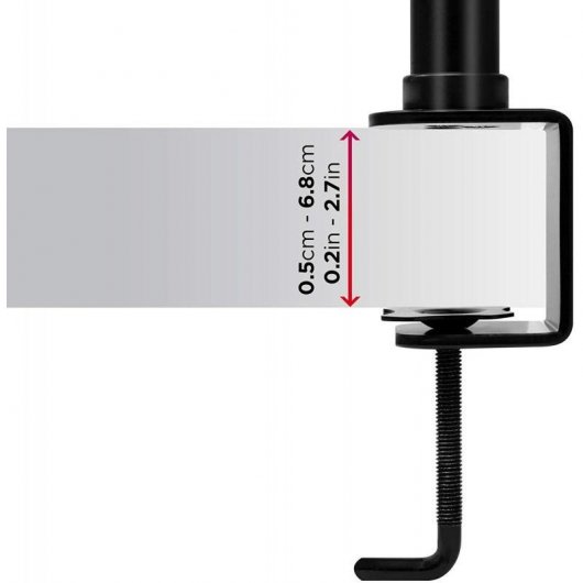 Duronic DM152 Soporte para 2 Pantallas 13"/27" VESA 100x100 Máx 8Kg