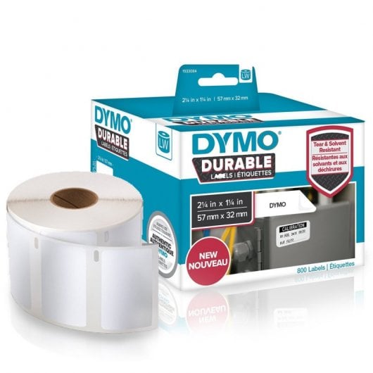 Rotolo Dymo LW da 800 etichette industriali 57x32 mm