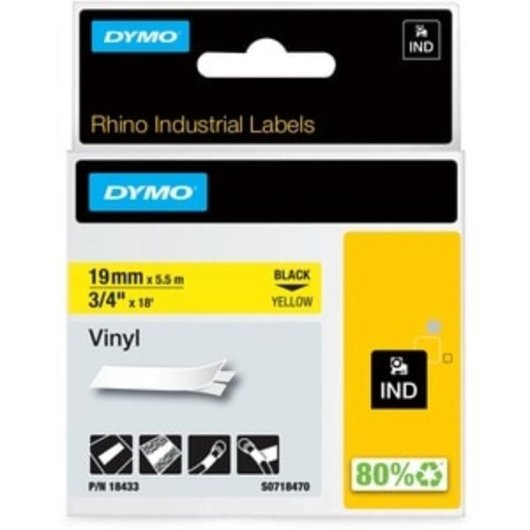 Etiquetas Vinílicas Industriais Dymo Rhino 19x55 mm