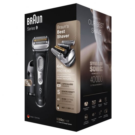 Braun Series 9 9380cc Afeitadora Inalámbrica Plata