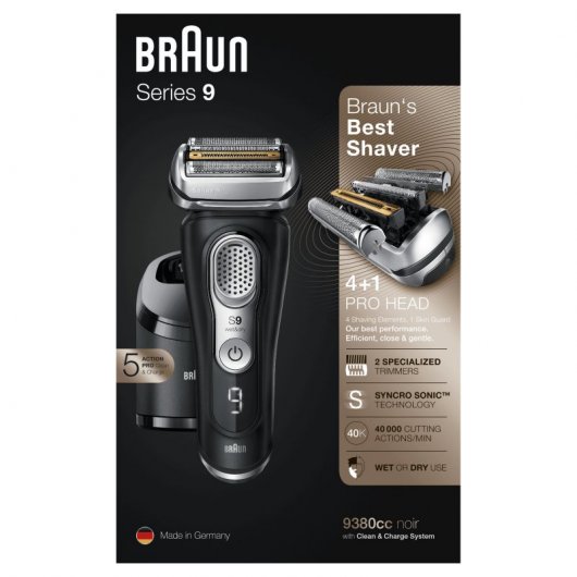 Braun Series 9 9380cc Afeitadora Inalámbrica Plata