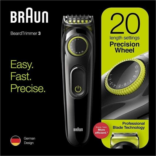 Braun BT 3221 Recortadora de Barba Negra/Verde