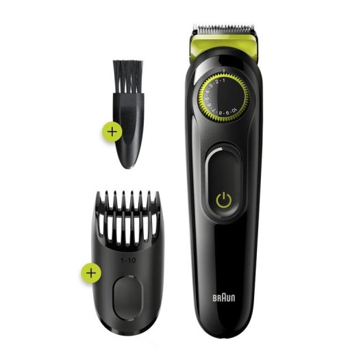 Braun BT 3221 Recortadora de Barba Negra/Verde