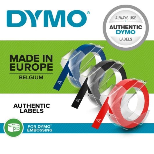 Beschriftungsgerät Dymo Omega Embosser Blau Ergonomisch 9 mm PVC