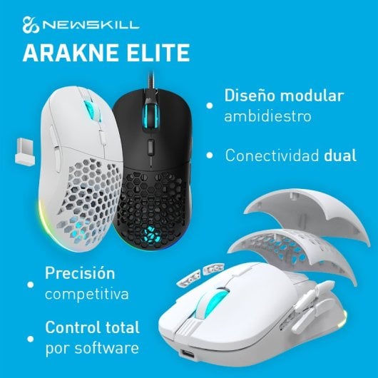 Newskill Arakne Elite Rato Gaming Sem Fios RGB 16000DPI