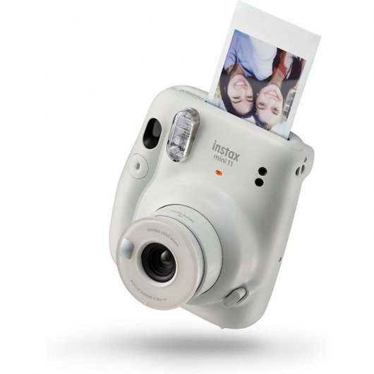 Fujifilm Pack Instax Mini 11 Blanca + 20 Fotos + Álbum Pasaporte + Etiqueta Maleta Mr. Wonderful