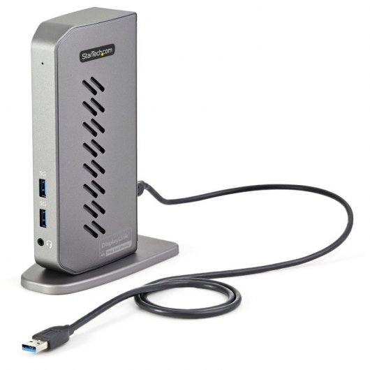 Startech Docking Station Híbrido USB 3.0 para Ordenador Portátil USB Tipo C o USB-A  para 2 Monitores HDMI o DisplayPort