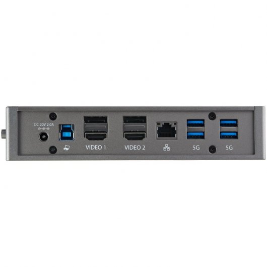 StarTech.com DK30A2DHUUE replicatore di porte e docking station per laptop Cablato USB 3.2 Gen 1 (3.1 Gen 1) Type-B Nero, Grigio