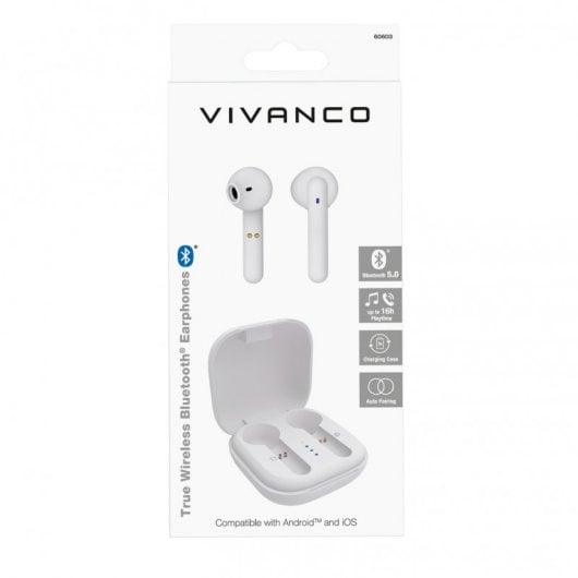 Vivanco Urban Pair Kopfhörer Kabellos im Ohr Anrufe/Musik Bluetooth Weiß