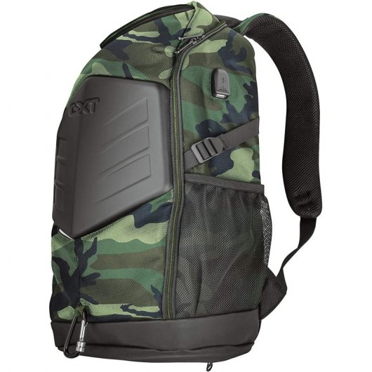 Trust GXT 1255 Outlaw sac à dos Noir/Vert Polyester
