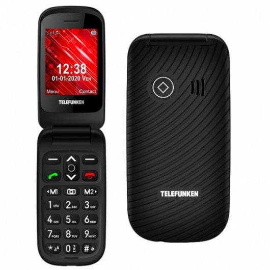 Telefunken S440 Teléfono para Mayores Negro