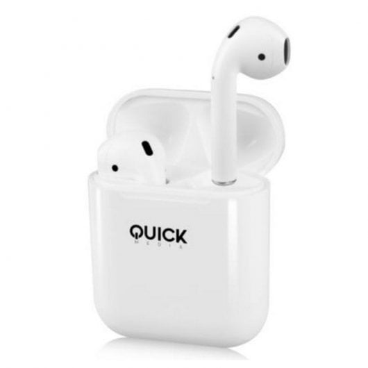 Quick Media AirPair S12 True Wireless Auriculares Bluetooth Blancos