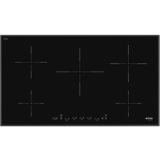 Smeg SI5952B Placa de Inducción 5 Zonas 90cm Negra