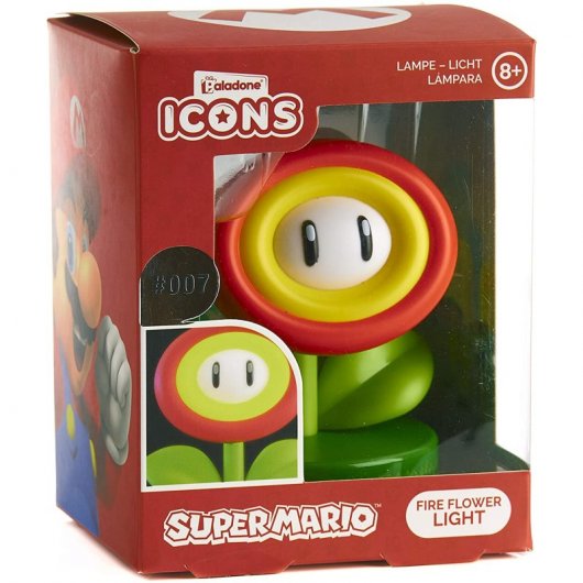 Paladone Icône Lampe Feu Fleur Super Mario
