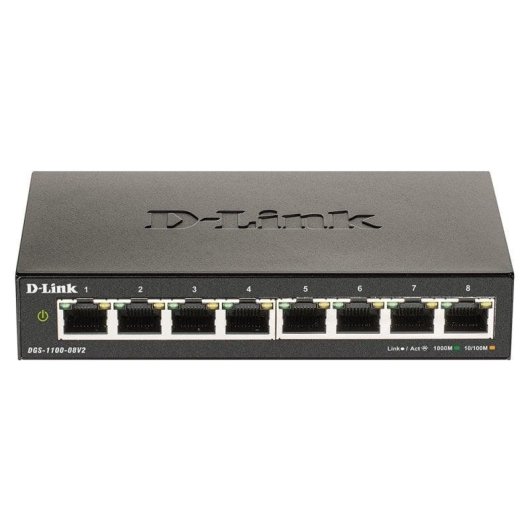 D-Link DGS-1100-08V2 Switch Administrado 8 Portas Gigabit Ethernet