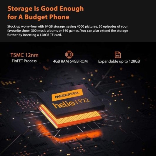 Blackview BV4900 4G 3GB 32GB 5.7" Preto