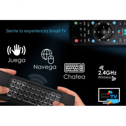 NPG RC-201QM Mando a Distancia QWERTY para NPG Smart TV