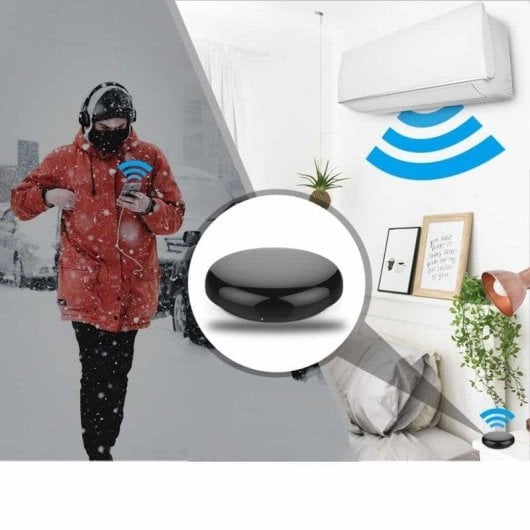 Centrale Domotique Leotec Smart Control Remoto IR Wifi avec Google Assistant Alexa Contrôle vocal