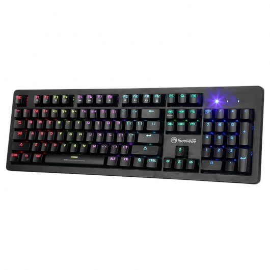 Scorpion KG916SP Mechanische Gaming-Tastatur, RGB-Schalter, Blau