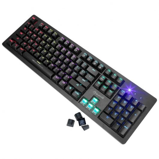Scorpion KG916SP Mechanische Gaming-Tastatur, RGB-Schalter, Blau