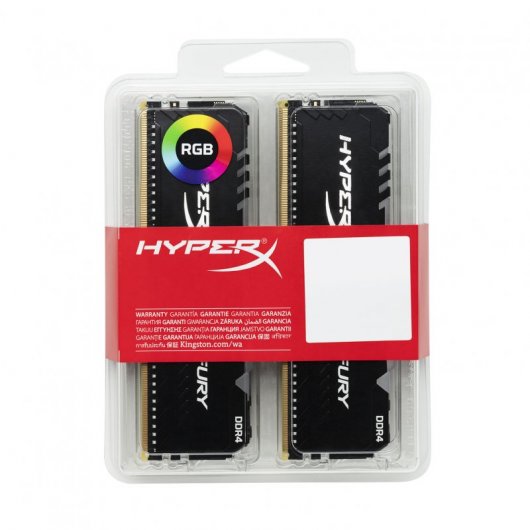 HyperX Fury RGB DDR4 3000Mhz 64GB 4x16GB CL16