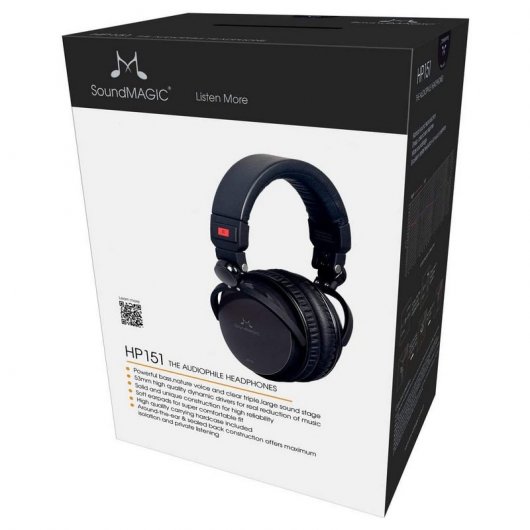 SoundMagic HP151 Auriculares HiFi Negro