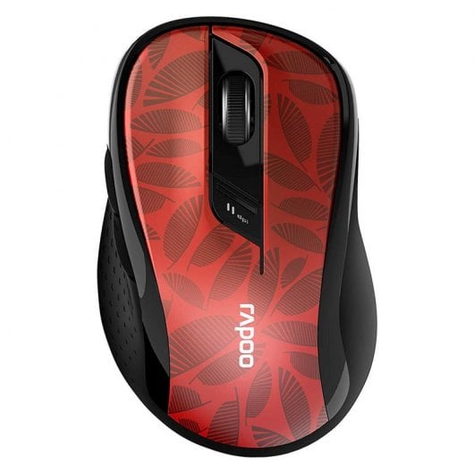 Mouse ottico wireless silenzioso Rapoo M500 1600 DPI rosso