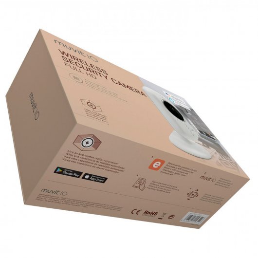 Muvit iO Cámara de Seguridad Wi-Fi 1080P para Interiores