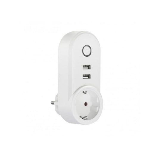 Tomada Inteligente Muvit MIOSMP003 Wi-Fi Controle por voz e 2x USB