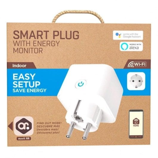 Prise intelligente Muvit MIOSMP008 Wi-Fi Commande vocale et Statistiques de consommation