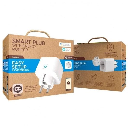Prise intelligente Muvit MIOSMP008 Wi-Fi Commande vocale et Statistiques de consommation