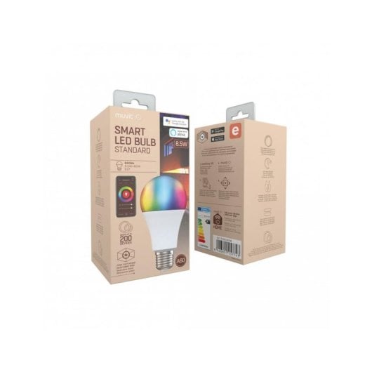 Muvit iO A60 Bombilla Inteligente E27 8.5W RGB+Blancos