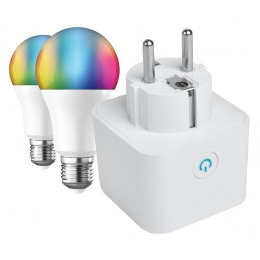 Muvit iO Pack Smart Smart Plug + 2 Lampadine E27 10W RGB