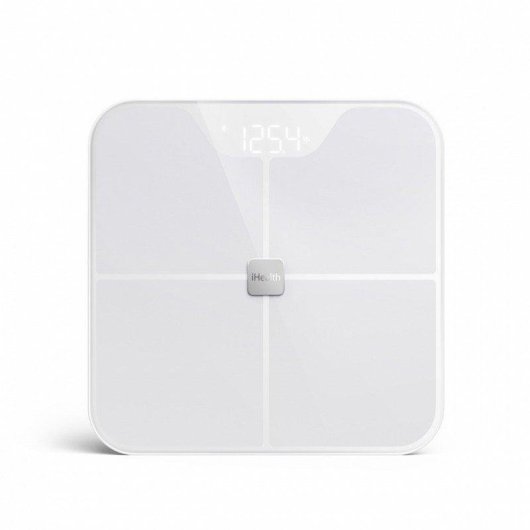 Balança Bioimpedância iHealth FIT HS2S Até 180 kg 8 Utilizadores Bluetooth IMC