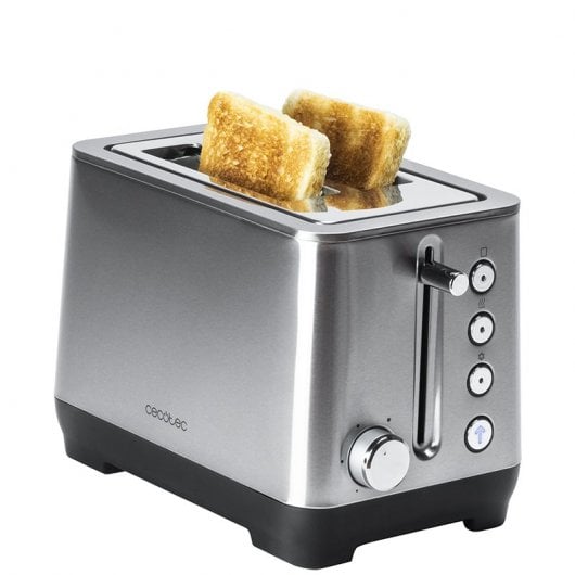 Cecotec BigToast Double Tostadora 2 Ranuras 1000W Acero Inoxidable