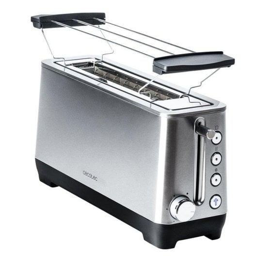 Grille-pain Cecotec BigToast Extra 1100W 1 fente longue Acier Inox Large