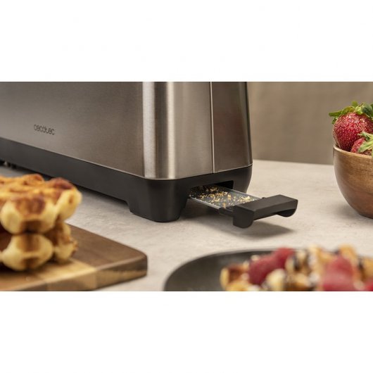 Cecotec BigToast Extra Doppeltoaster 2 Schlitze 1600W Edelstahl