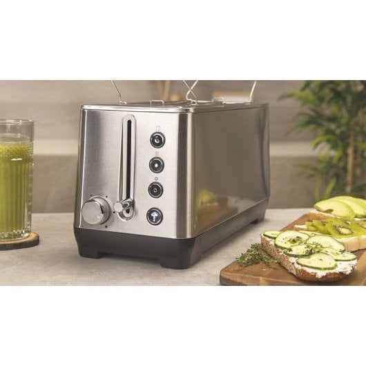 Torradeira Cecotec BigToast Extra Double 1600W 2 Ranhuras Aço Inoxidável