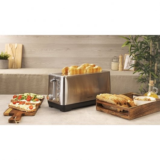 Cecotec BigToast Extra Doppeltoaster 2 Schlitze 1600W Edelstahl