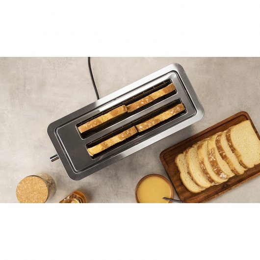 Cecotec BigToast Extra Doppeltoaster 2 Schlitze 1600W Edelstahl