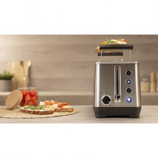 Cecotec BigToast Extra Doppeltoaster 2 Schlitze 1600W Edelstahl